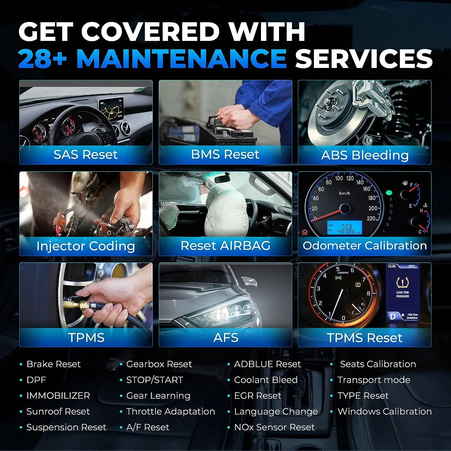 TOPDON AD900BT OBD2 Scanner Bidirectional  Car Diagnostic Scan Tool All System Diagnoses with ECU Coding, 28+ Services, 2 Years Free Update