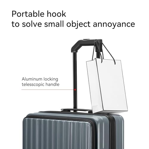 ROAMING Grace Expandable Carry On Luggage Airline Approved, 20 Inch Hardside Carry On Suitcase with Wheels, Travel Harshell Spinner Small Luggage with Tsa Lock, Jade cyan, 20-Inch Carry-On