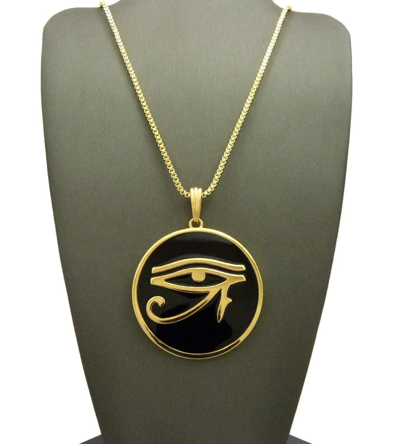 Egyptian Eye of Horus Round Pendant 24