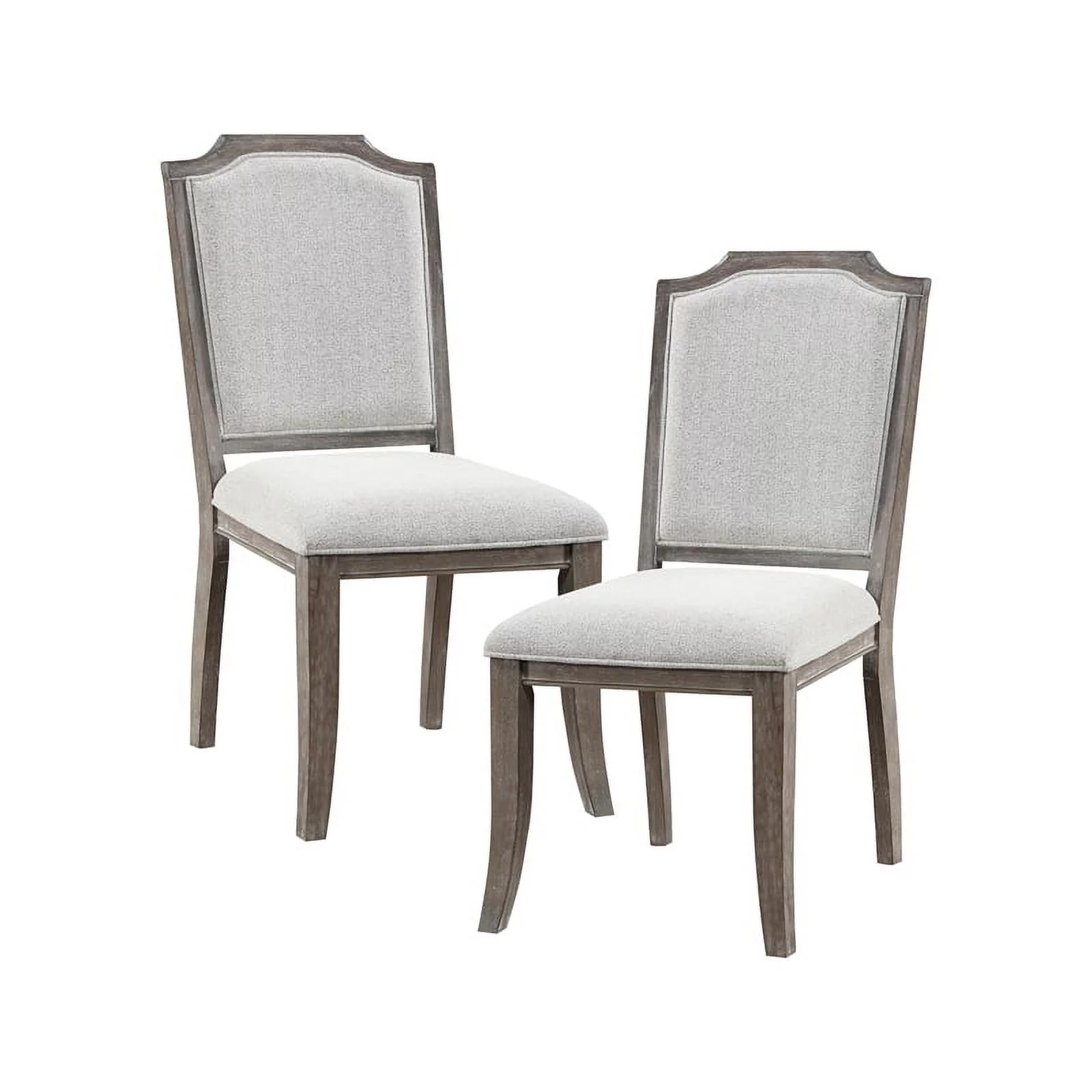 Lexicon Garner Wood Upholstery Dining Room Side Chair (Set of 2) in Brown Gray