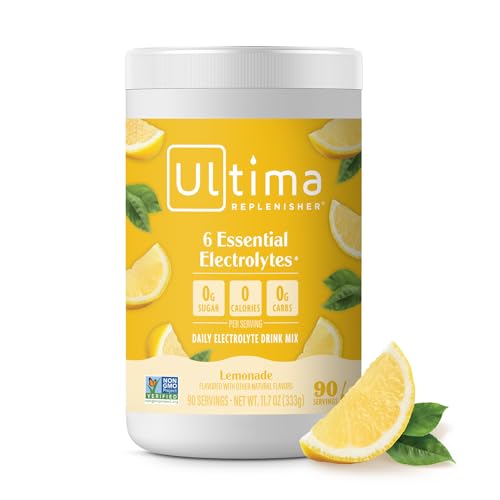 Ultima Replenisher Mocktini Electrolyte Drink Mix – Piña Colada, 90 Servings – Hydration Powder with 6 Electrolytes & Trace Minerals – Keto Friendly, Non-GMO & Sugar-Free Electrolyte Powder