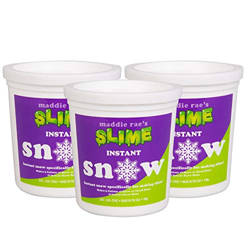 SCS Direct Maddie Rae's Instant Snow XL Pack- Makes 5 GALLONS of Fake Artificial Snow-Best Powder for Cloud Slime, Made in USA - Kid Safe, Non-Toxic, School Project DIY Art & Craft, Holiday Gift
