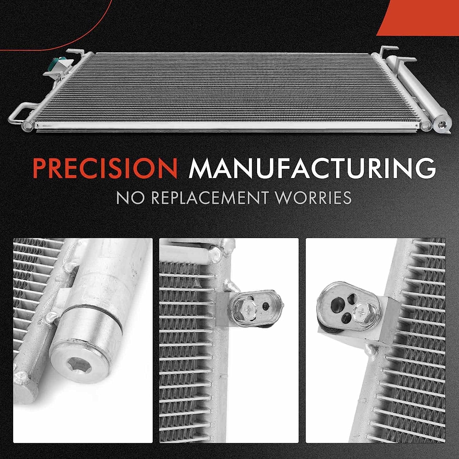 A-Premium Air Conditioning A/C Condenser Compatible with Mitsubishi Mirage 2017-2022, Mirage G4 2017-2022, L3 1.2L, Replace# 30050, 7812A339