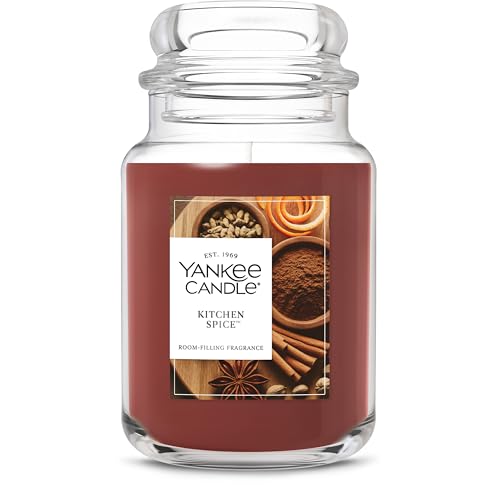 Yankee Candle Sugared Cinnamon Apple, Scented Candle, 22oz Large Jar with up to 150 Hour Burn Time, Giftable