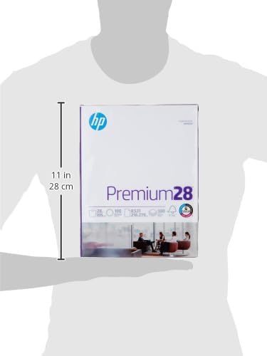 HP Paper Printer | 8.5 x 11 Paper | Premium 32 lb | 1 Ream - 500 Sheets | 100 Bright | Made in USA - FSC Certified | 113100R