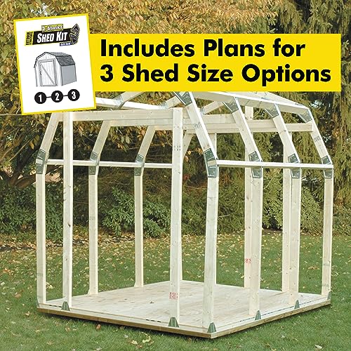 2x4basics 90192MI Custom Shed Kit with Peak Roof, 2x4