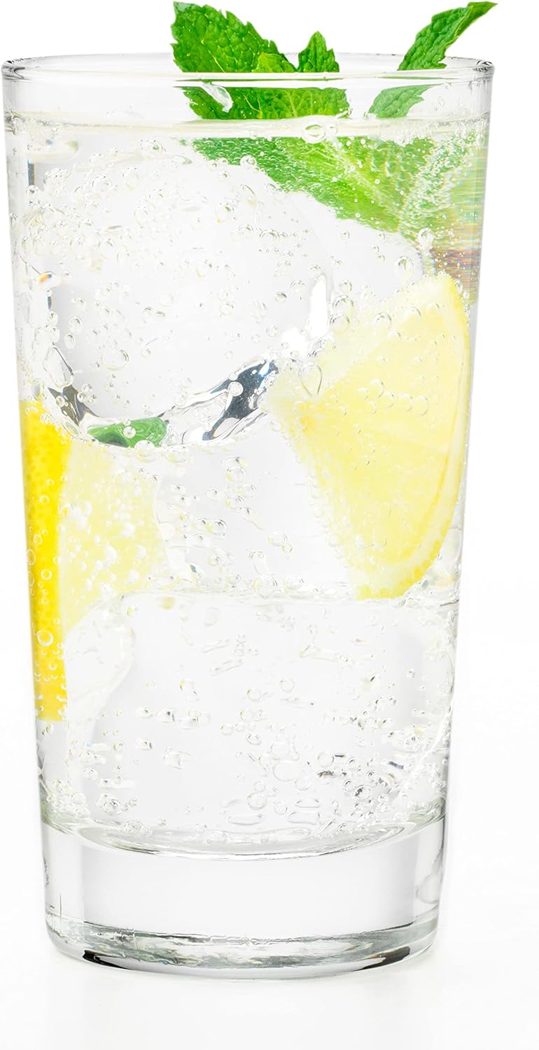 Libbey 132 Heavy Base Hi-Ball Glasses, 8-ounce, Set of 24
