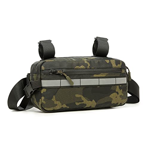 Waterproof Bike Handlebar Bag (Green Camo)