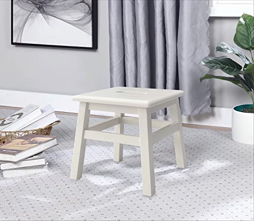 eHemco Solid Hardwood Step Stool for Adults and Kids, 12.25 Inches, Unfinished