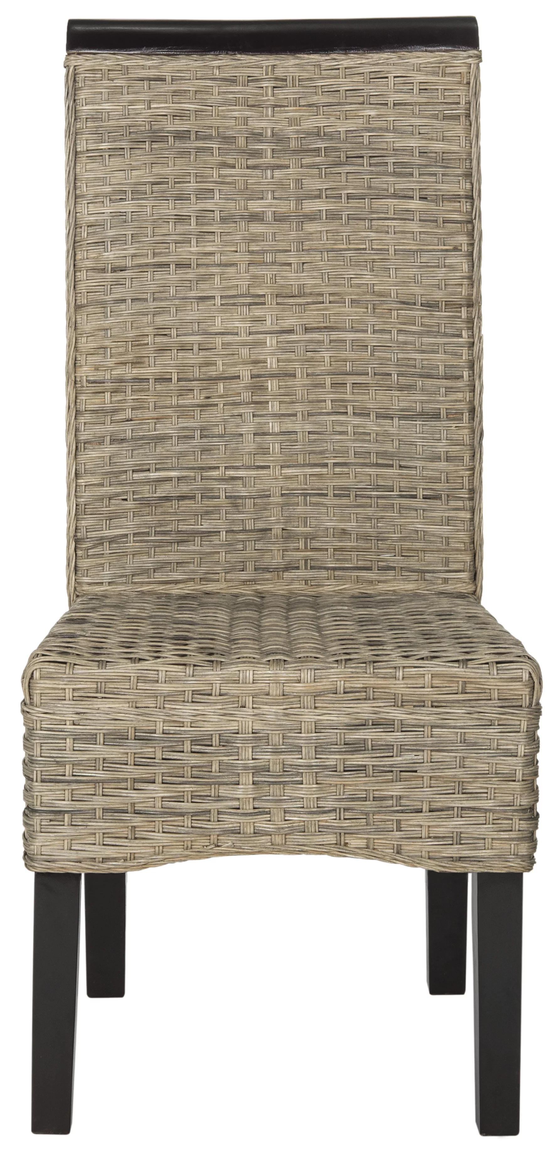 Safavieh Ilya Nautical Wicker 18''H Wicker Dining Chair, Set of 2