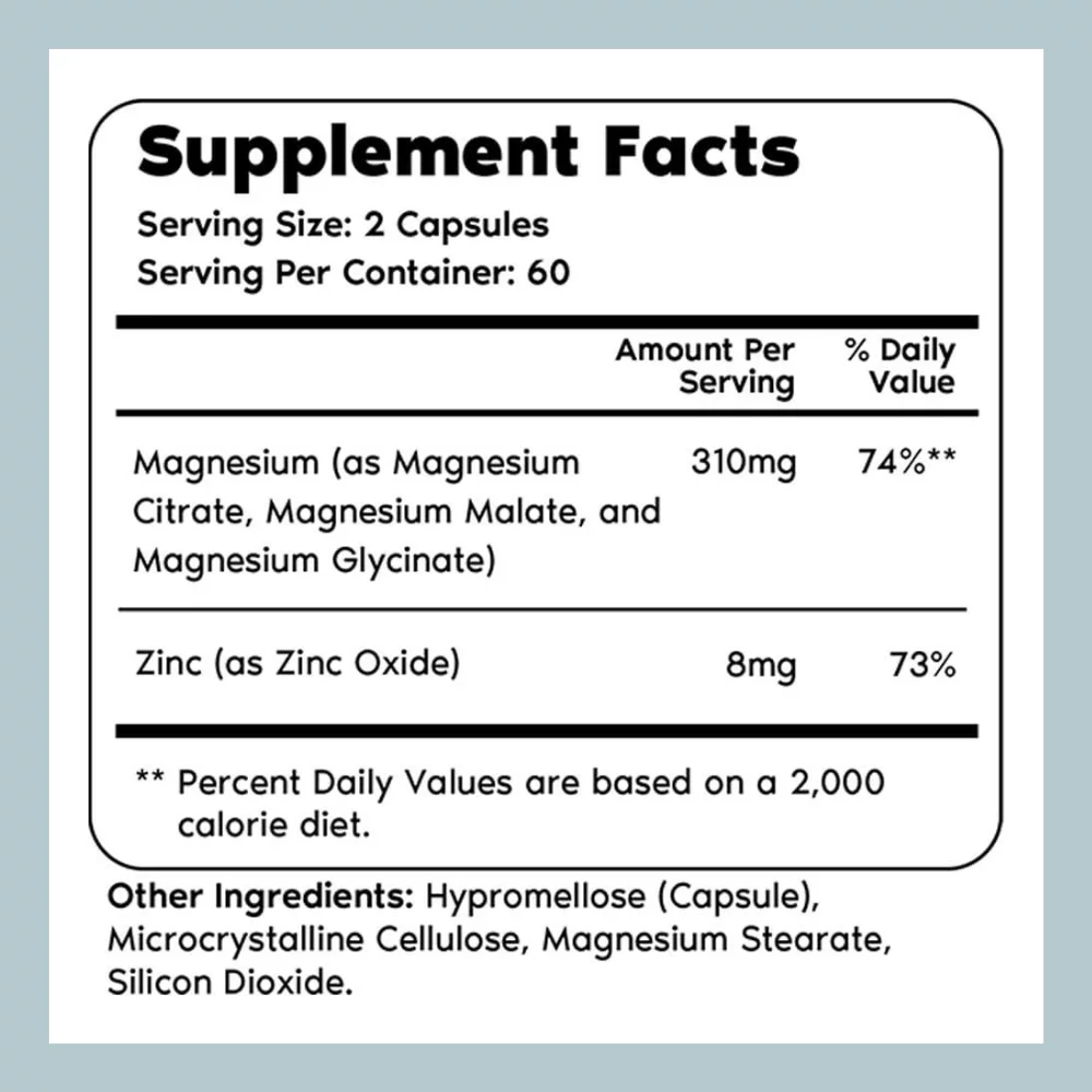 Primal Harvest Primal Magnesium, 310 mg , 120 Capsules (155 mg per Capsule)