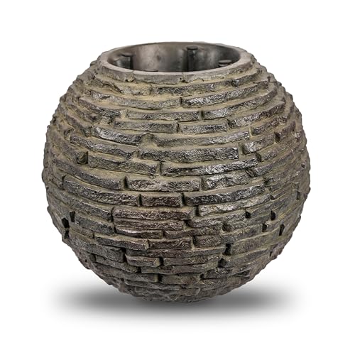 Aquascape 78290 Medium Stacked Sphere Water Fountain Kit, Slate Gray, Landscape Kit