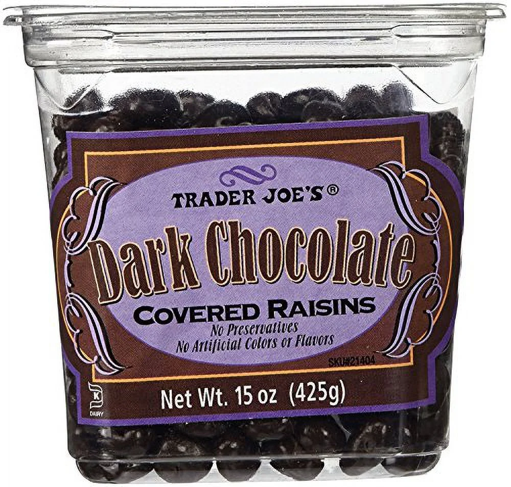Trader Joe’S Dark Chocolate Bundle - Almonds, Butter Cups And Raisins