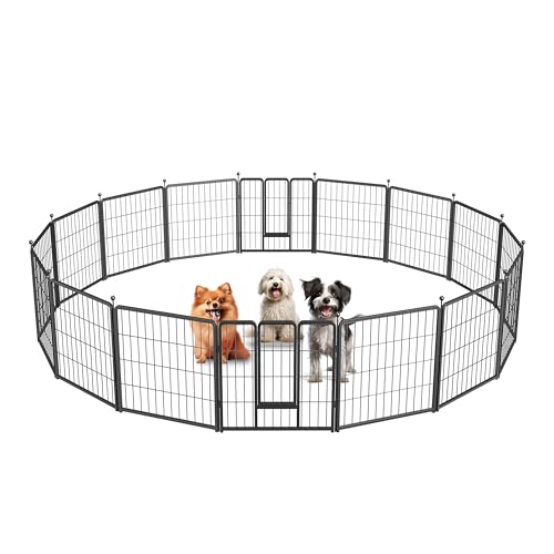 Simple Deluxe Dog Playpen Outdoor, Portable Dog Playpen for Travel, Camping, 32