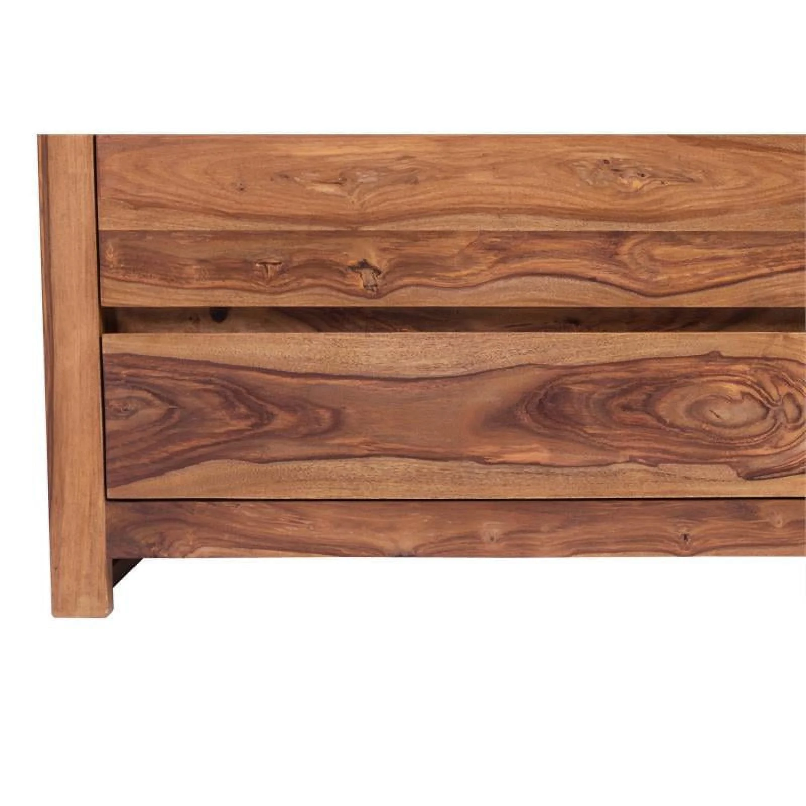 Urban Mid-Century Modern Sheesham Wood Bedroom Dresser - Natural