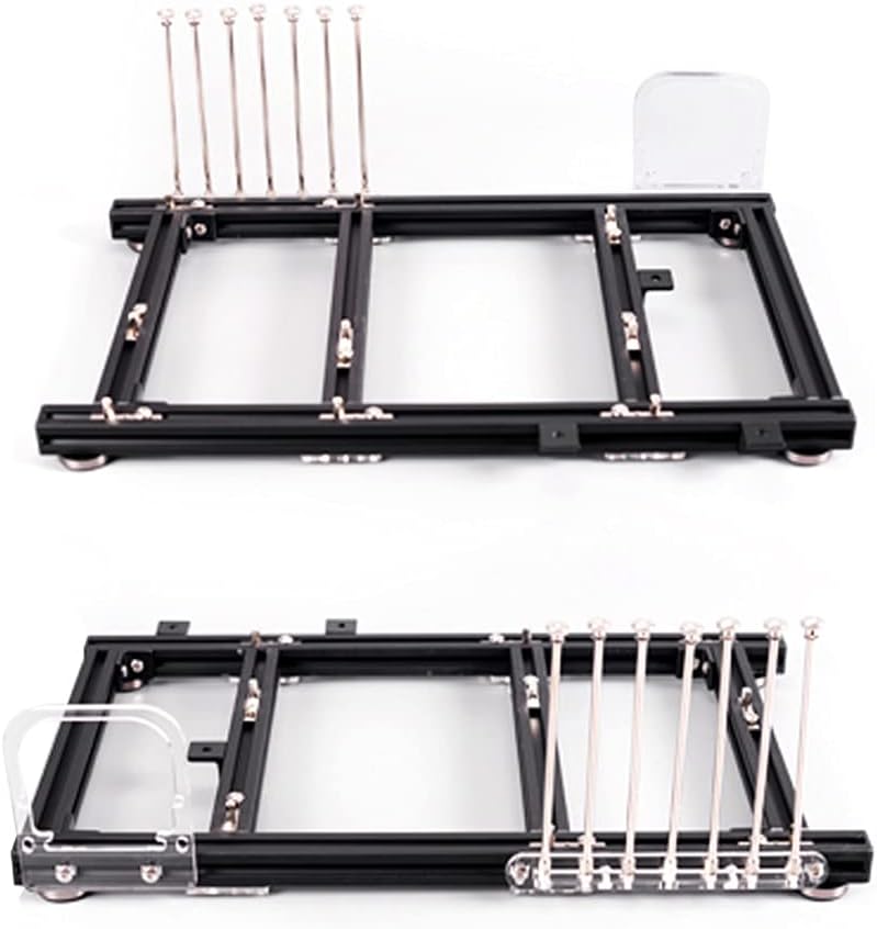 ITX (17 x 17cm) ATX MATX PC Motherboard Case Frame, Open Bare Metal Air Water Cooling Fan Stand Chassic Test Bench Vertical Rack Computer Board Overclocking Heat Dissipation(Vertical Black)