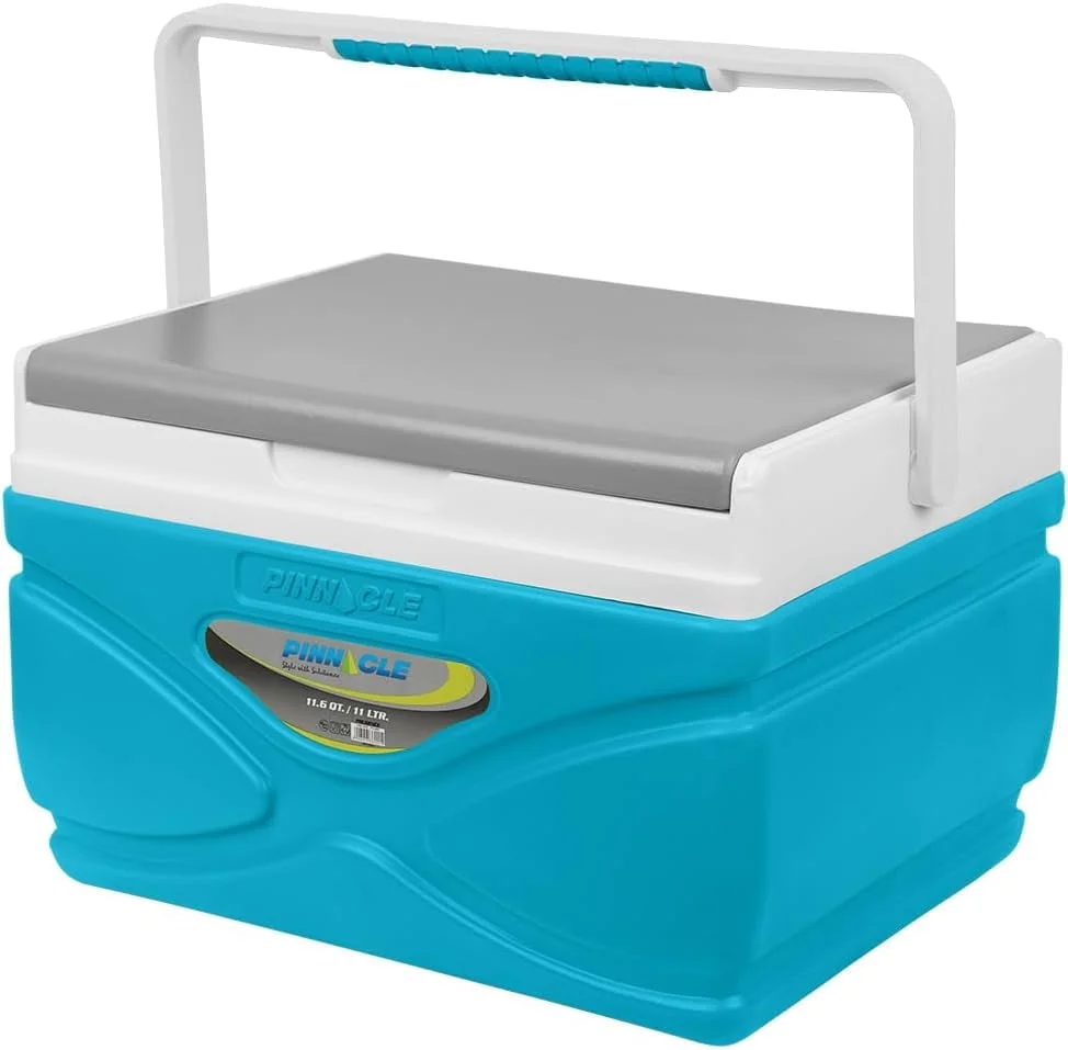 Pinnacle Thermoware 4.5 Liter Hard Portable Cooler Picnic Camping Outdoor Coolbox, Sky Blue