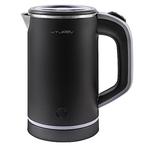 Small Electric Kettle Stainless Steel, 0.8L Portable Tea Kettle Auto Shut-off, Low Power Hot Water Kettle for Camping, Travel, Office and More