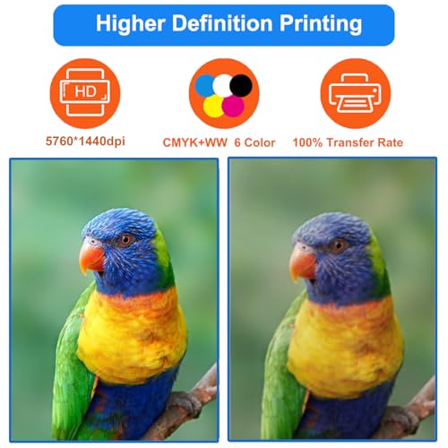 DTF Printer Machine - with XP600 Printhead, Faster Speed Higher Resolution 5760 * 1440dpi, T Shirt Printer DTF Transfer Machine with Roll Feeder, White Ink Mixing System (L8050)