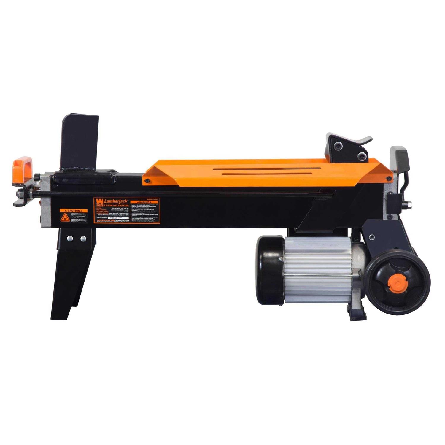 WEN 56208 6.5-Ton Electric Log Splitter with Stand