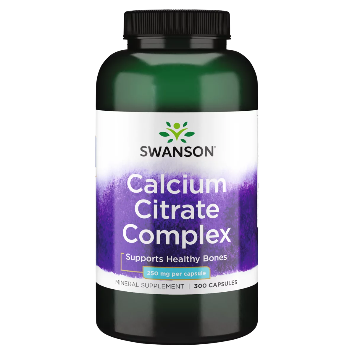 Swanson Calcium Citrate Complex 250 mg 300 Capsules
