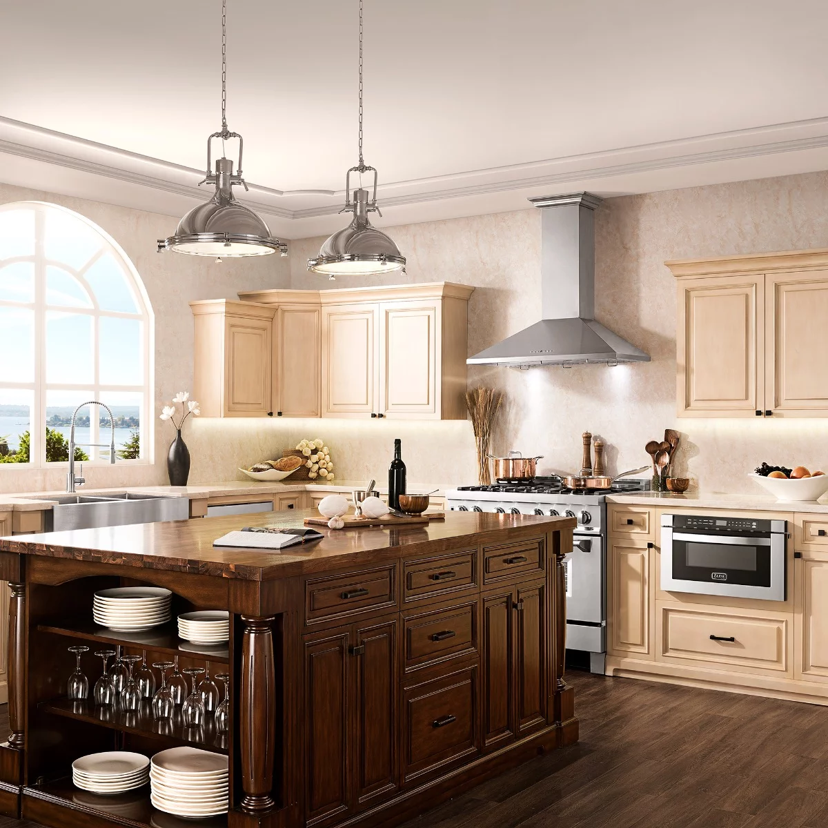 ZLINE KL230 30 Inch Mount Wall Range Hood in Stainless Steel with 2 LED Lights