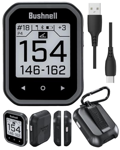 Wearable4U - Bushnell Phantom 3 Slope GPS Golf Green with Slope Technology, Touchscreen, Magnetic Cart Mount with Towel Bundle