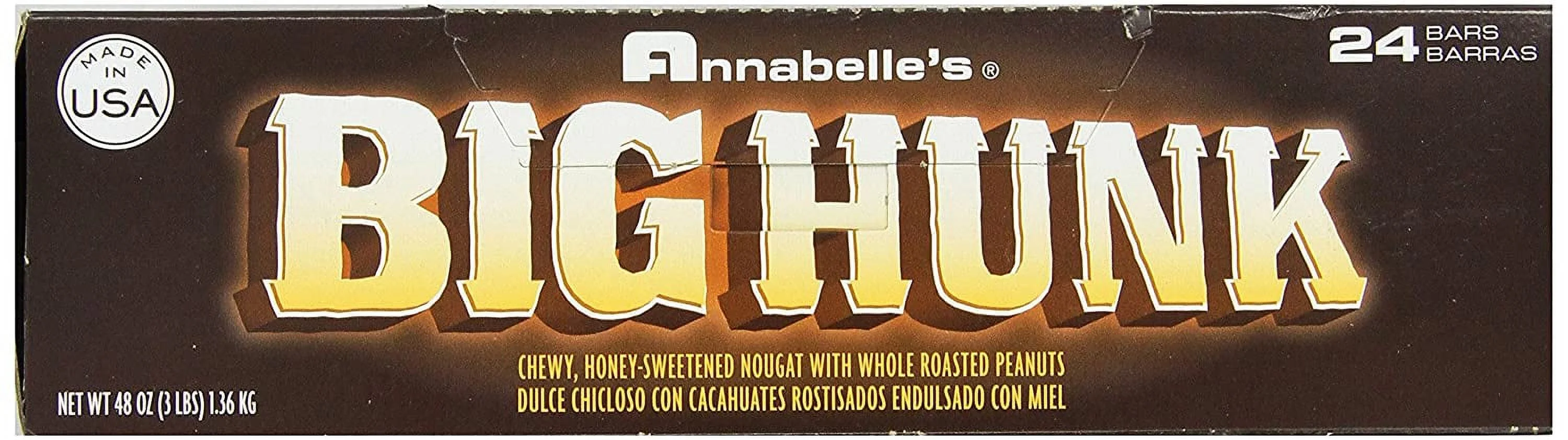 Annabelle's Big Hunk Candy Bar, 1.8-Ounce Bars (Pack of 24)