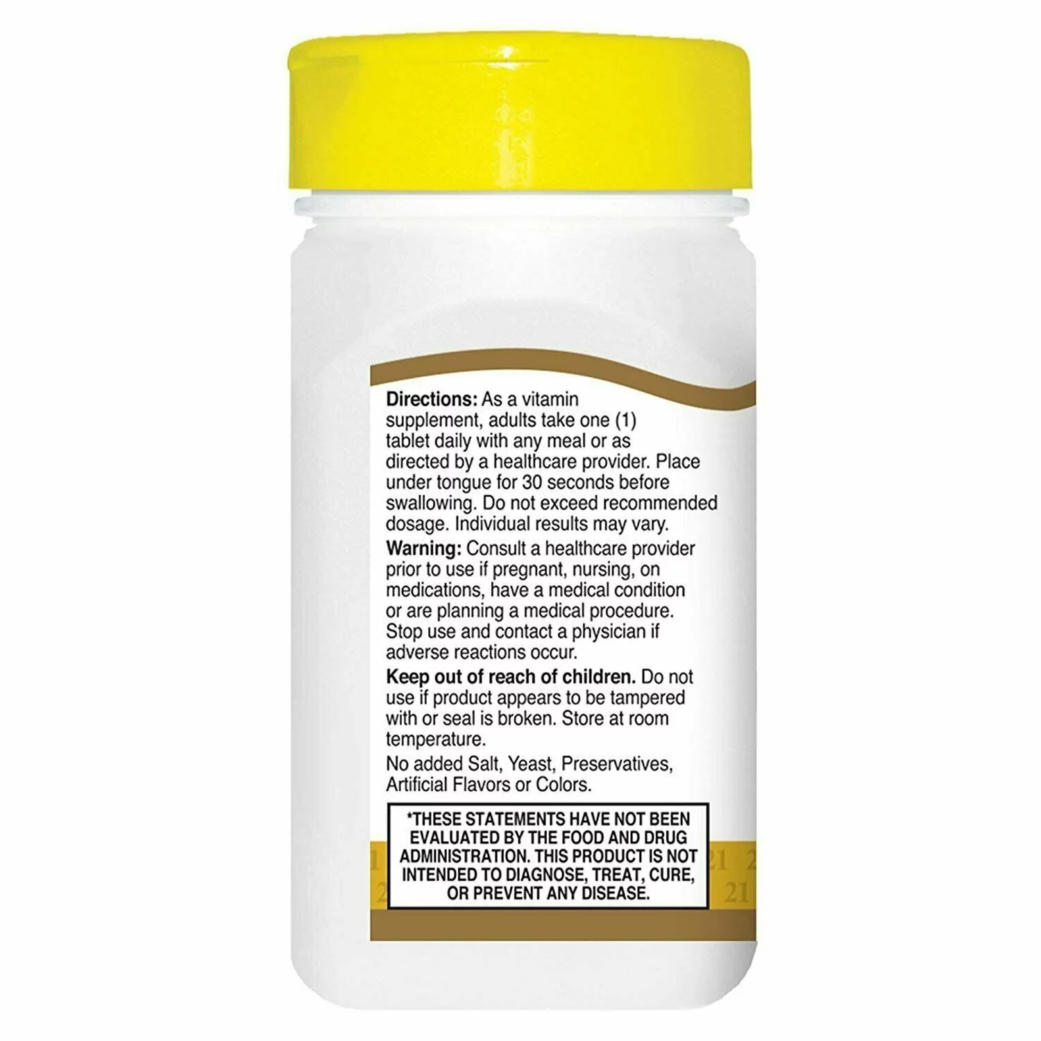 21st Century Century B-12 2500 Mcg Sublingual Tablets 110 ea (Pack of 2)