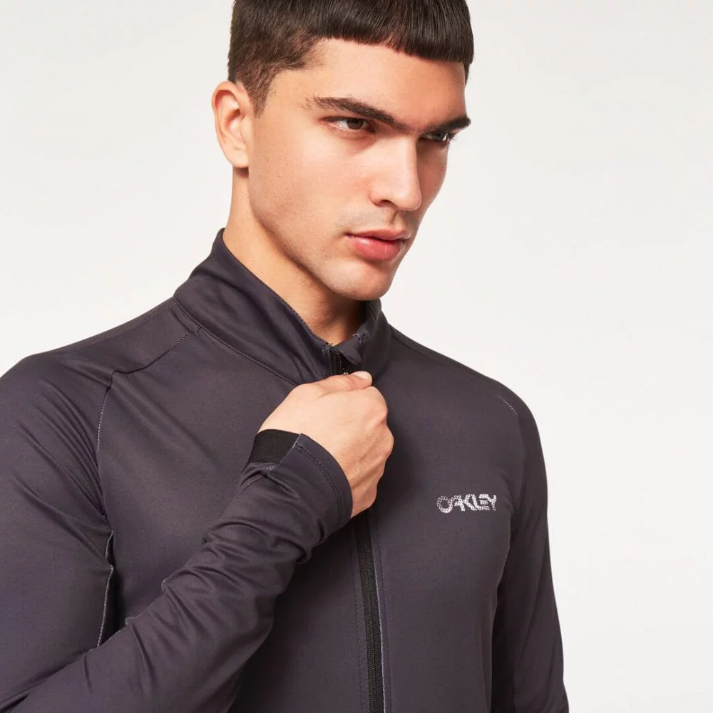 Oakley ELEMENTS THERMAL JERSEY Cycling - Blackout - M