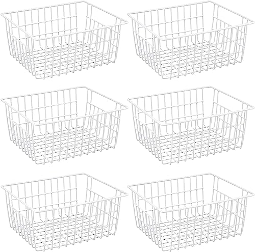 iPEGTOP Wire Storage Freezer Baskets, Set of 2 Large 15.4