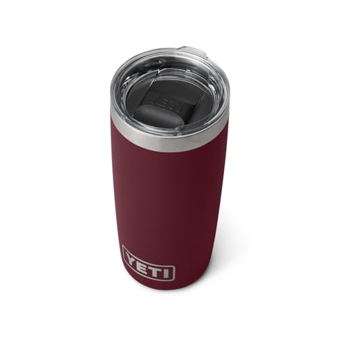 YETI Rambler 10 oz Tumbler, Stainless Steel, Vacuum Insulated with MagSlider Lid, Firefly Yellow