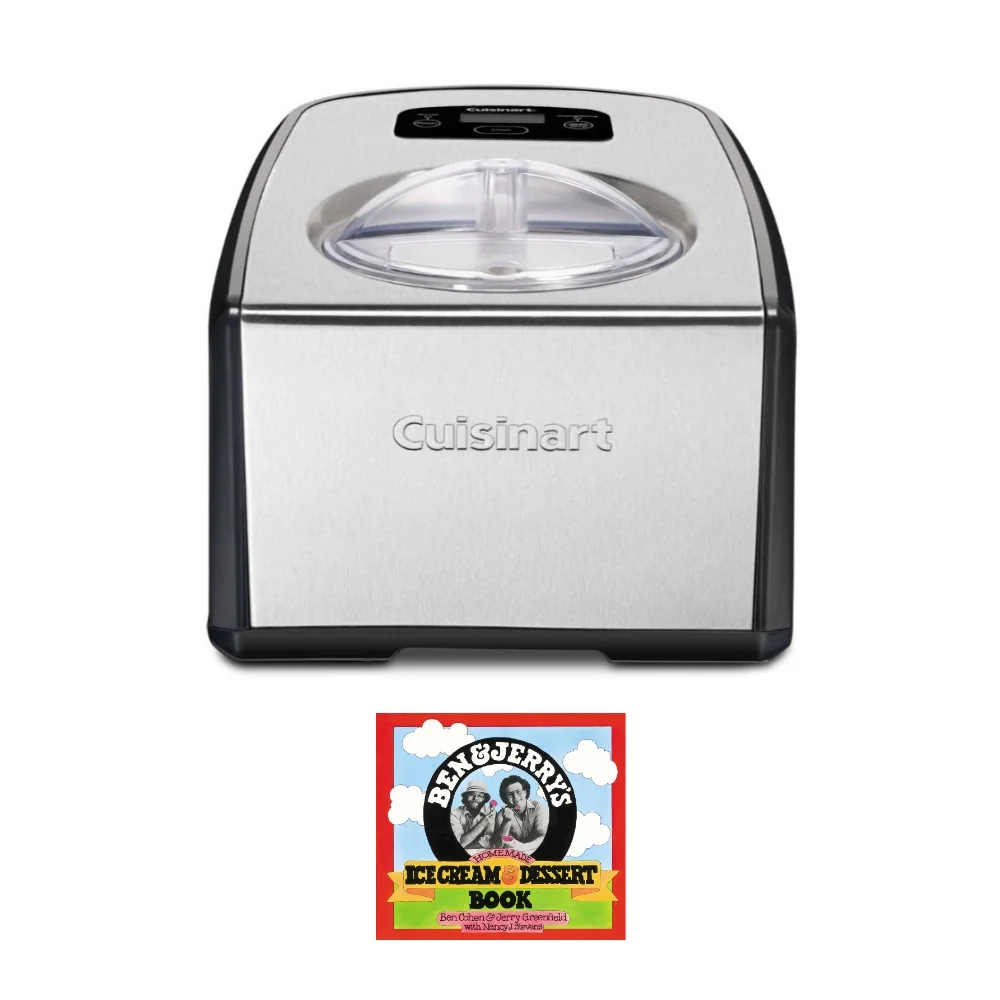 Cuisinart ICE100 Compressor Ice Cream and Gelato Maker with Dessert Book