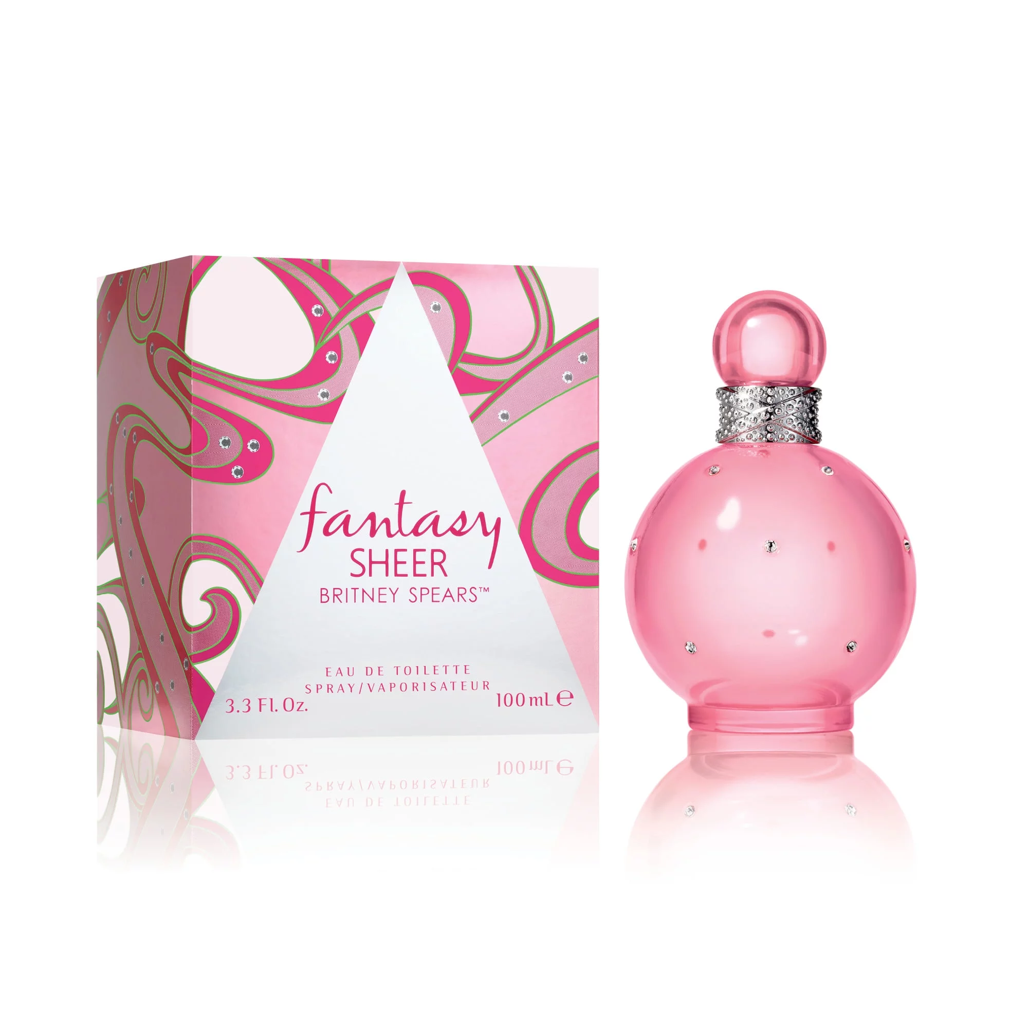 Britney Spears Fantasy Sheer Eau De Toilette, Perfume for Women, 3.3 oz