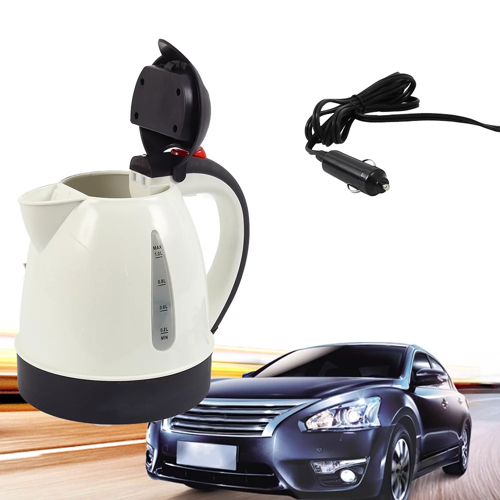 ODOMY Car Travel Kettle Socket Camping Tea Coffee Thermos Van Caravan Water Boiler