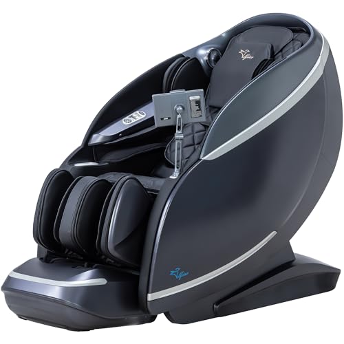 2024 A688 Heaven Duet Massage Chair-4D & 3D Dual-Mechanism Zero Gravity Recliner with Yoga Stretch and Electric Automatic Footrest Extension-Full Body Relaxation (Black)
