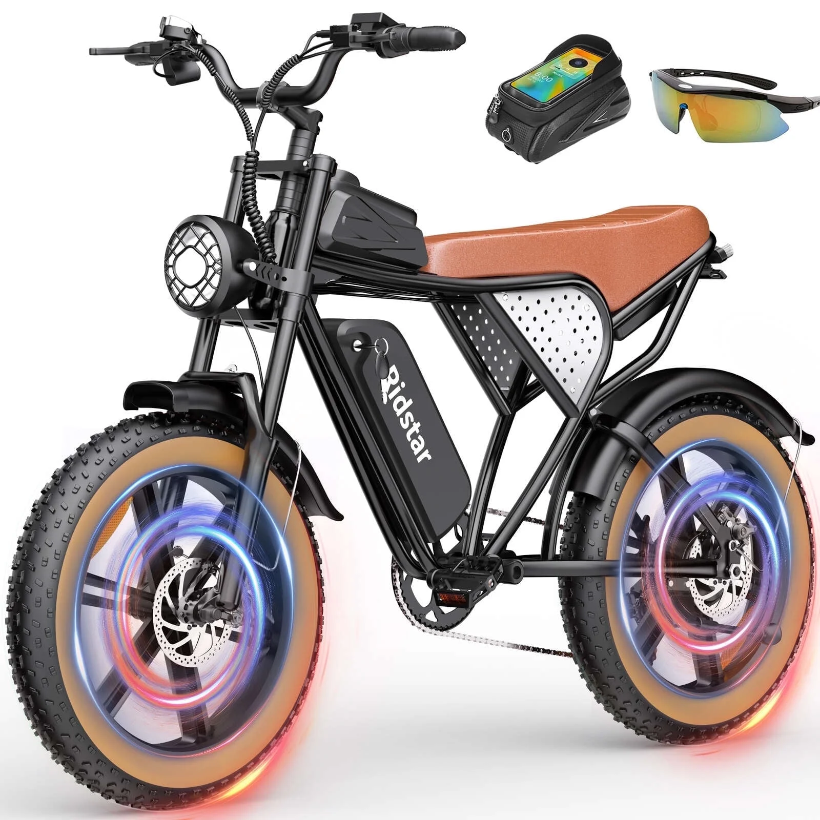 Electric Bike for Adults Ridstar, 1000W,30MPH e-Mountain Bike,48V 15.6AH Removable Battery, Motorcycle 20