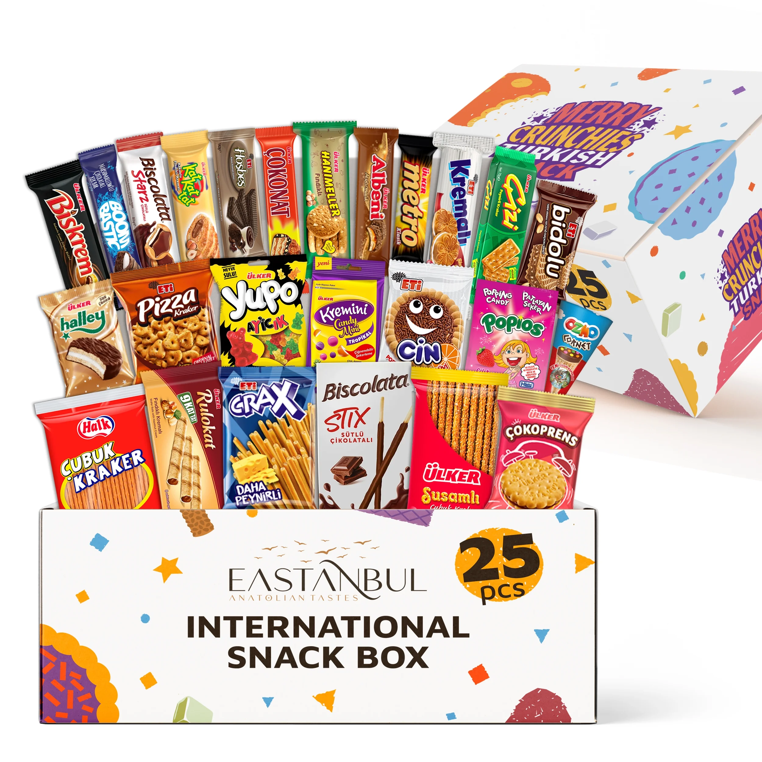 Eastanbul International Snack Box, 25 Full-Size Foreign Snack Box