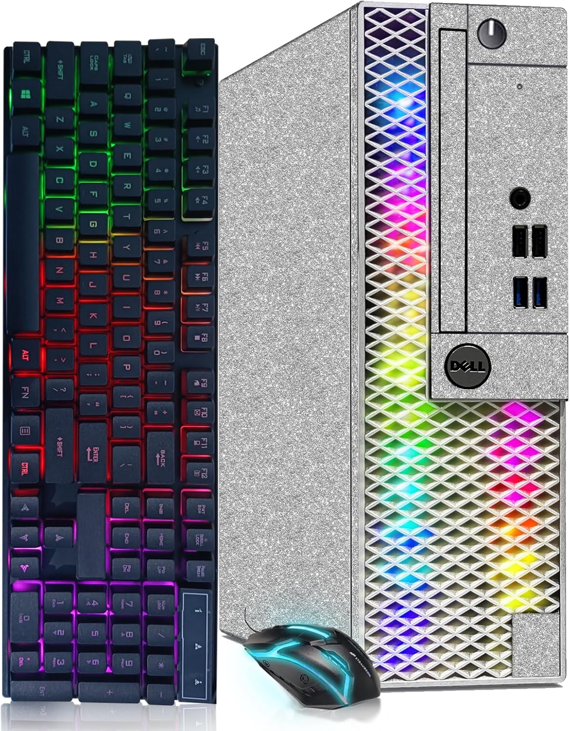 Dell RGB Gaming Desktop Computer, Intel Quad Core I5-6500 up to 3.6GHz, GeForce GT 1030 2G GDDR5, 32GB Memory, 1T SSD, RGB Keyboard & Mouse, 600M WiFi & Bluetooth 5.0, Win 10 Pro (Renewed)