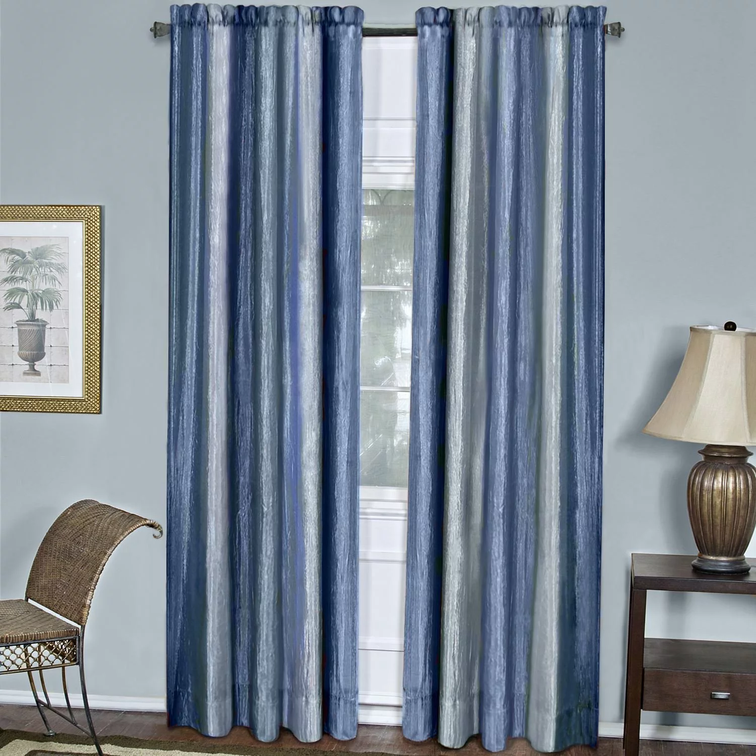 Achim Home Furnishings Ombre Window Curtain Panel, 50 by 63