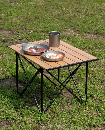 iClimb Ultralight Compact Camping Folding Table with Carry Bag (Blue - S)