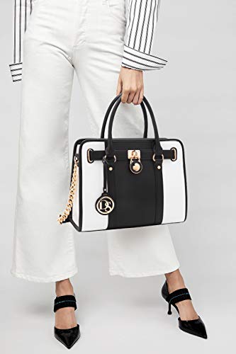 Dasein Women Ladies Handbags Purses Top Handle Satchel Tote Work Bag Shoulder Hobo Bag with Wallet Set 2pcs