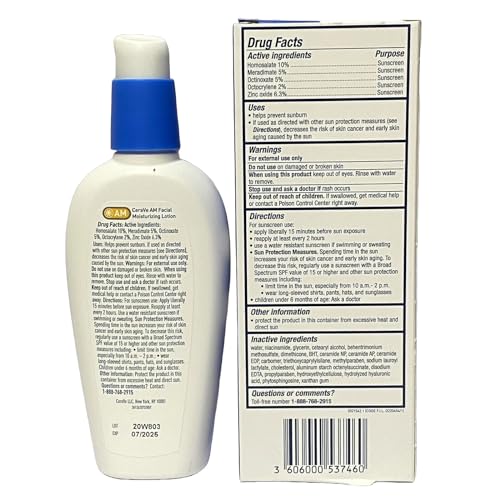 Cerave Facial Moisturizing Lotion Am 3 Fl Oz