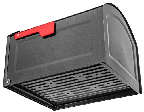 Architectural Mailboxes 5007262 12 x 14 x 18.3 in. Centennial Galvanized Steel Post Mounted Mailbox, Pewter