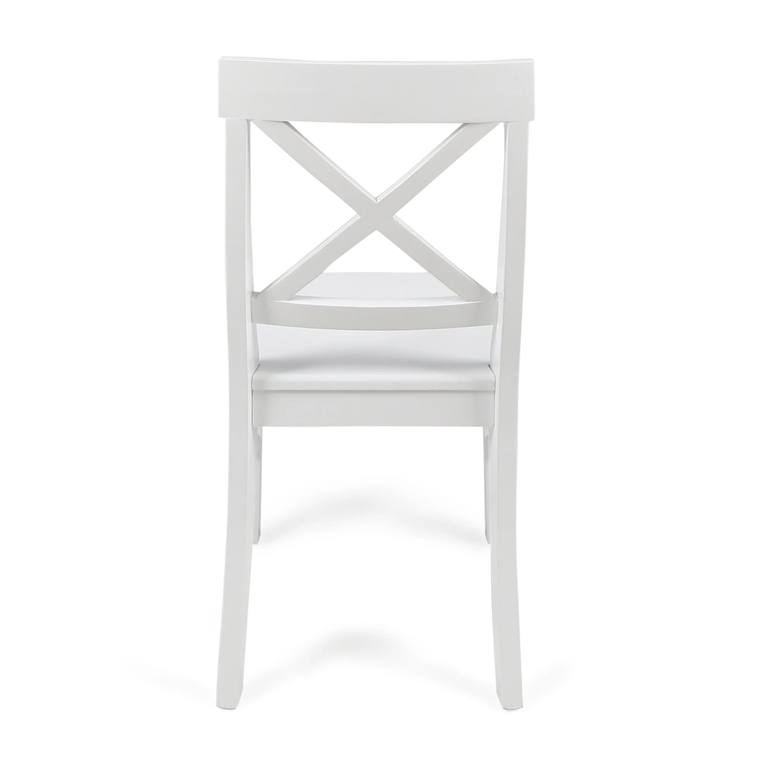 Noble House Roseann Acacia Wood Dining Chairs, Set of 2, White