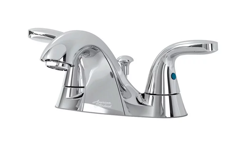 American Standard Cadet Chrome Two Handle Lavatory Faucet 4 in.
