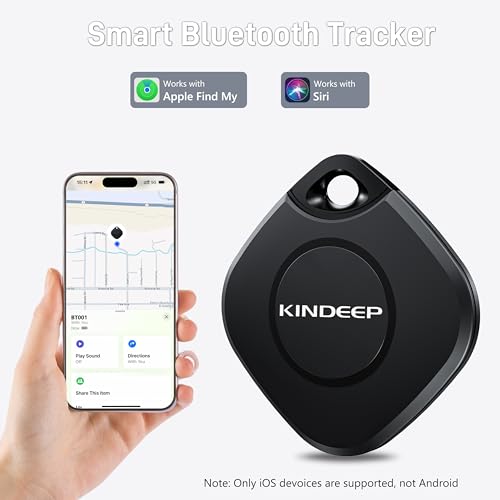 Air Tag-4 Pack: Smart Bluetooth Tracker Item Finder Work with Apple Find My (iOS only), Luggage Tracker for Kids Keys Wallet Bags Pets, Locator Tracking Device for Home Outdoor Travel Hiking