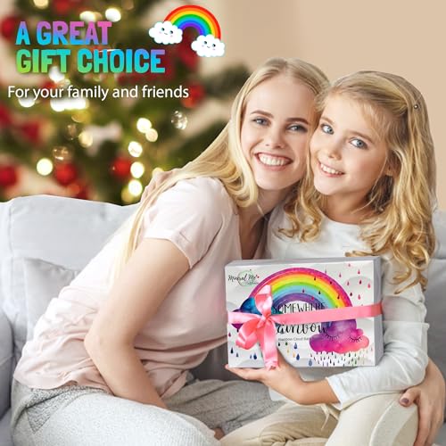 Bath Bombs Gift Set for Christmas - Bath Bombs for Girls, 6 Aromatherapy Natural BathBombs w/Organic Ingredients Skin Moisturizing Bubble BathBombs for Women Relaxing, Kids Stocking Stuffers