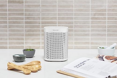Sonos One (Gen 2) - Voice Controlled Smart Speaker with Amazon Alexa Built-In - White, Model:ONEG2US1