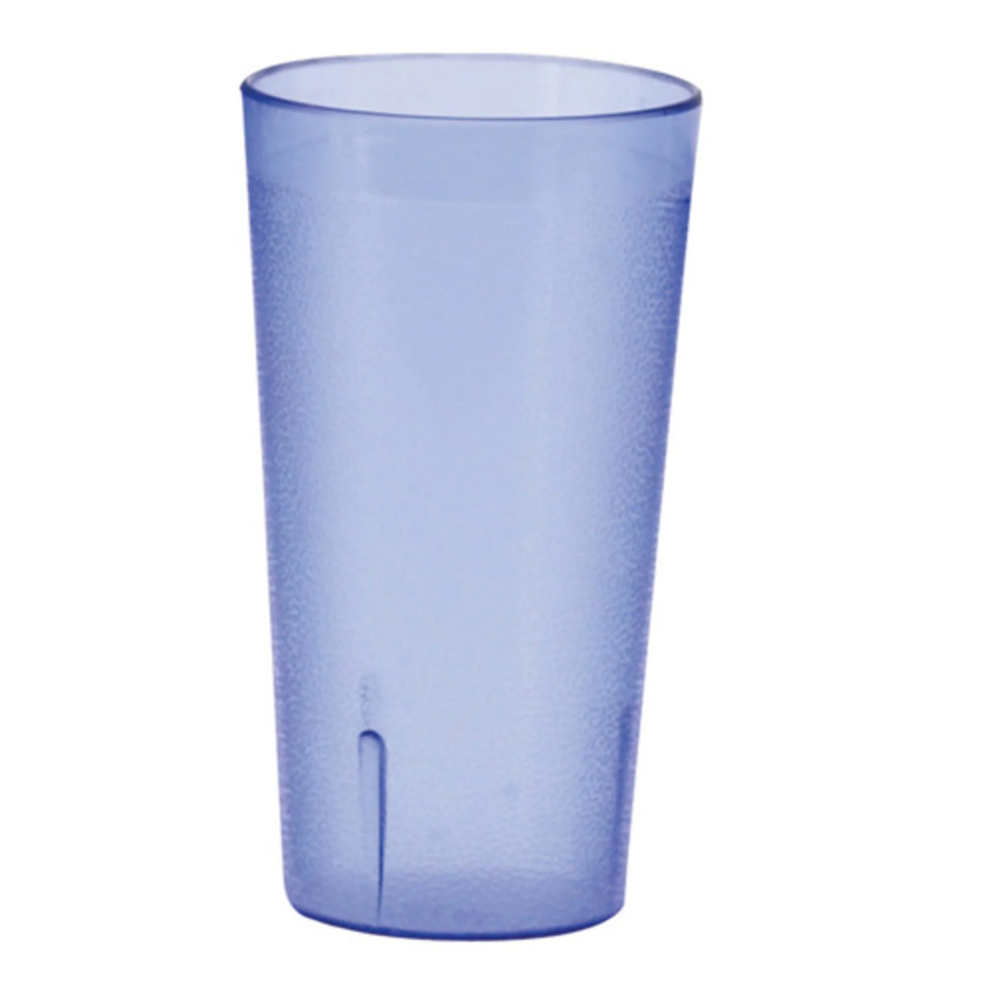 Winco PTP-20B 20 oz Blue Pebbled Plastic Tumbler-1 Dozen